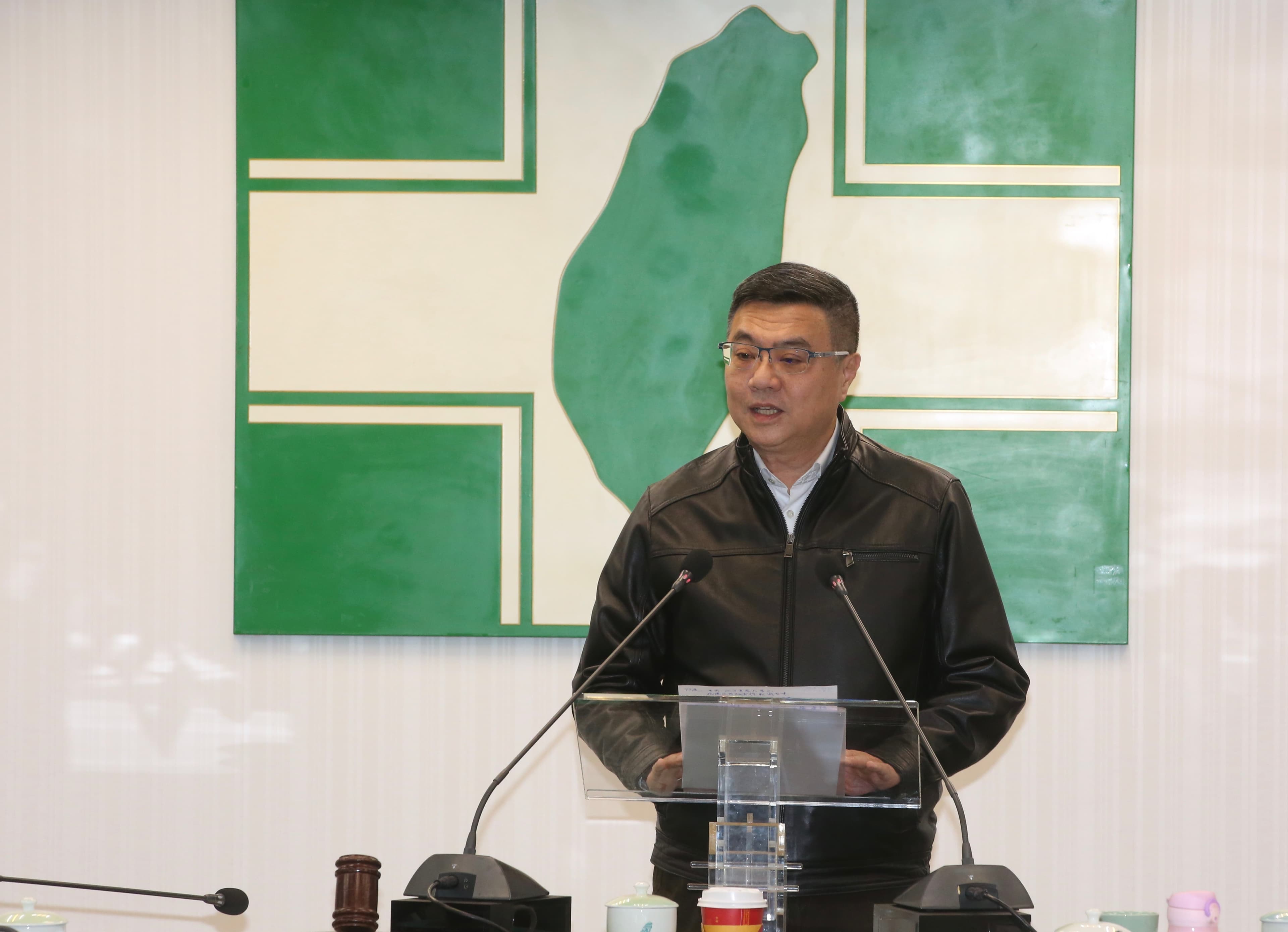 民進黨主席卓榮泰聽取報告後發表談話。