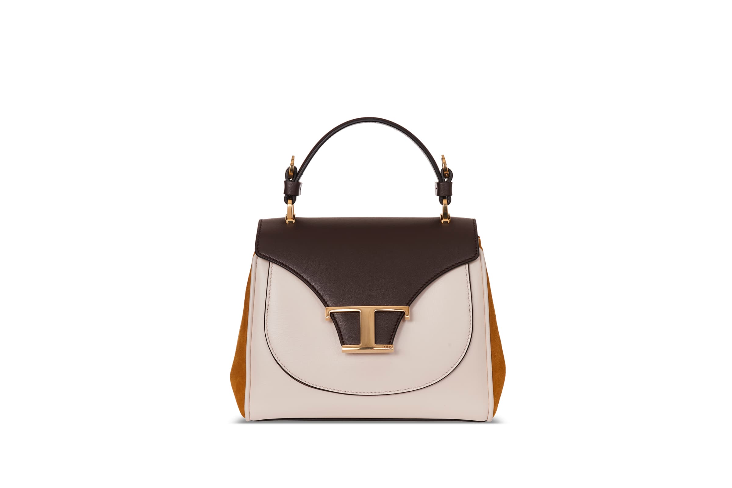 TOD’S Timeless Bag異材質拼接撞色提包。NT72,300 (迪生提供)