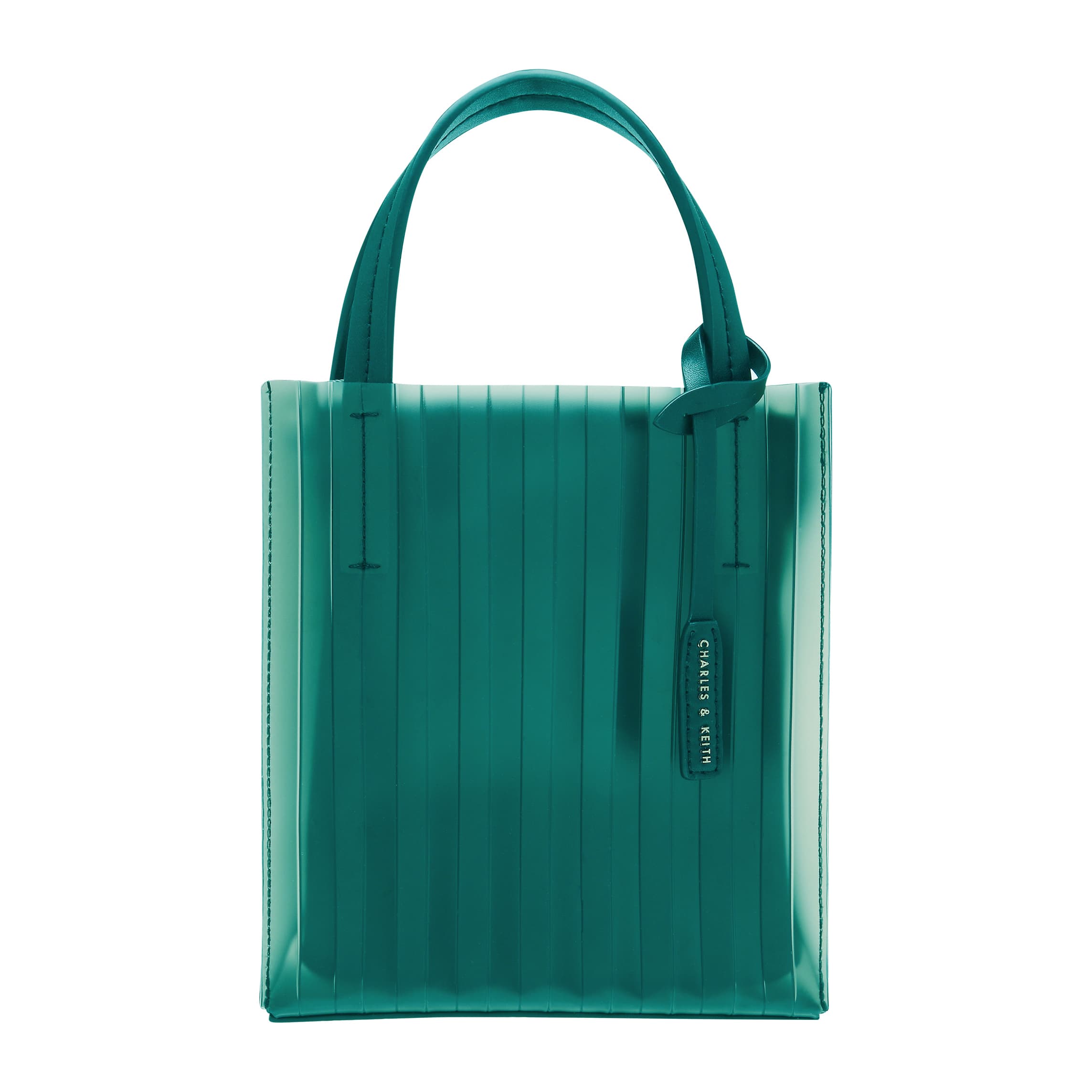 小型半透明托特包。 NT$1,990。(CHARLES & KEITH提供)