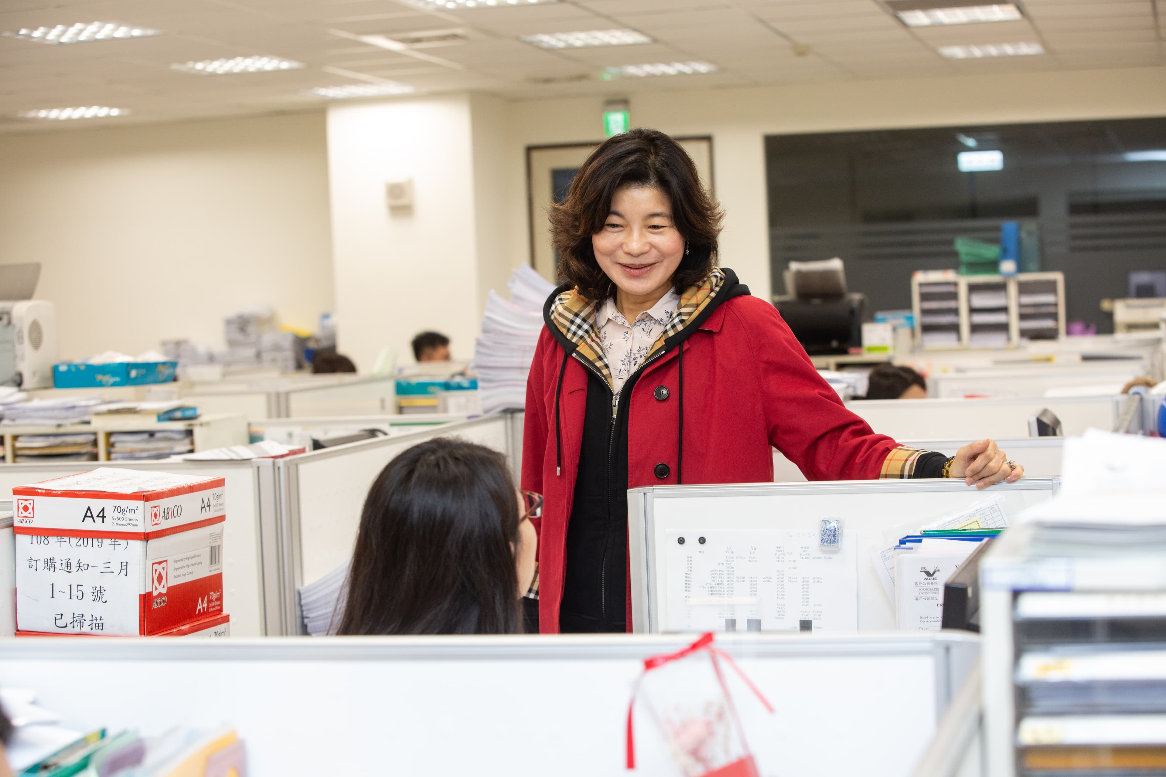 閥門女王不認輸,工作上,錢佩玲的字典裡絕無「放棄」2個字,她也常以此精神鼓勵員工。