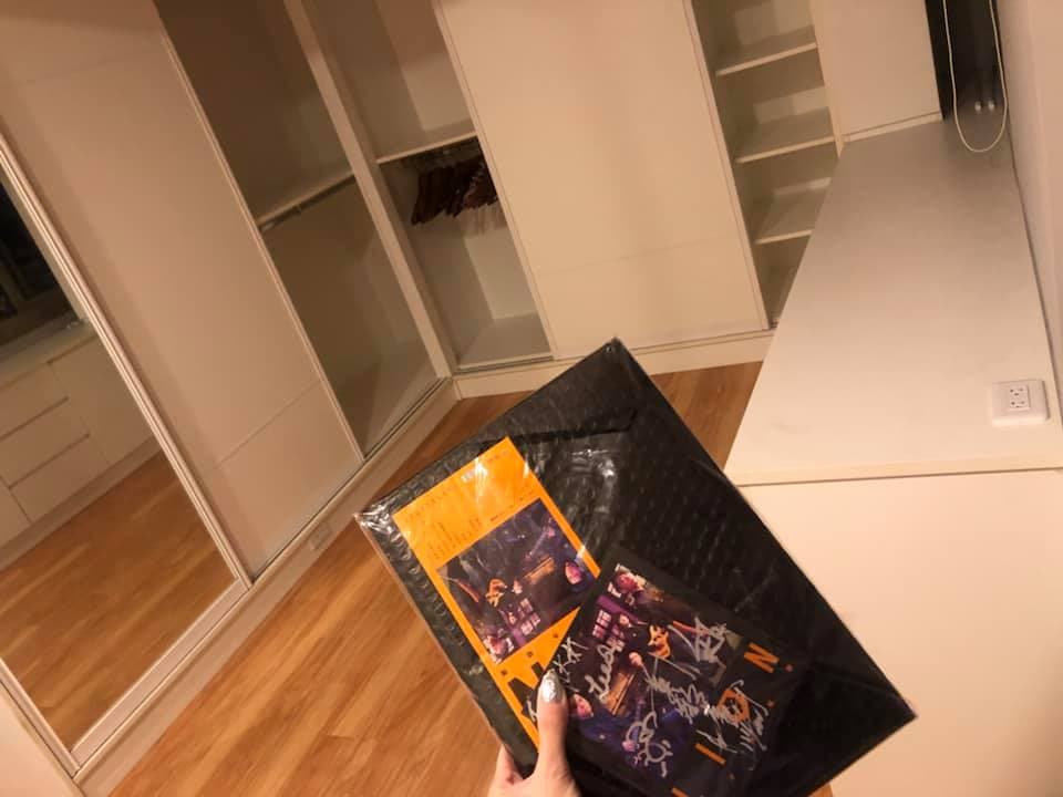Keanna發文表示自己的東西被清空。(翻攝Keanna 臉書)