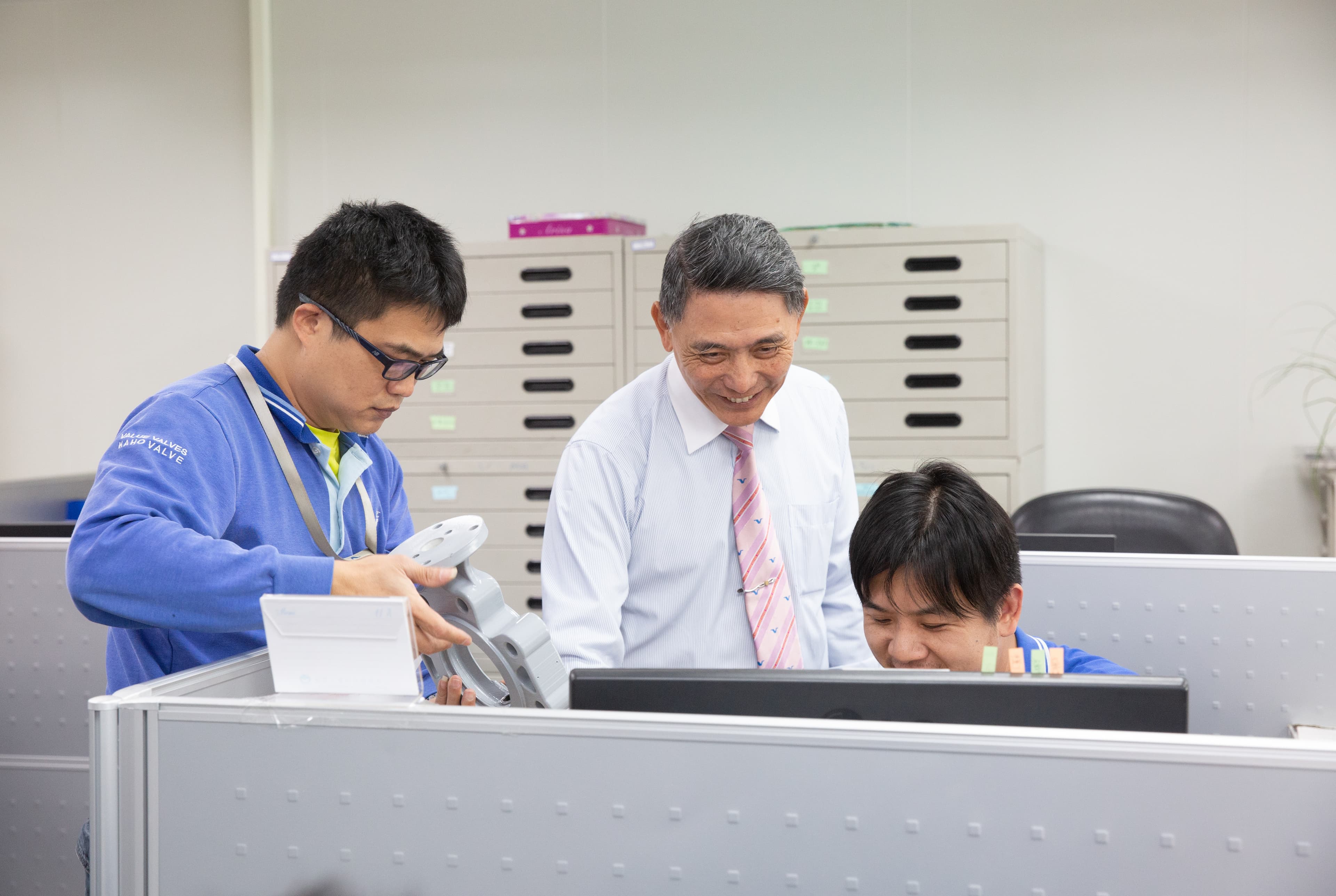 總經理陳宗曉海洋大學輪機系畢業,算是科班出身,對於閥的應用十分熟悉,負責研發與設計。