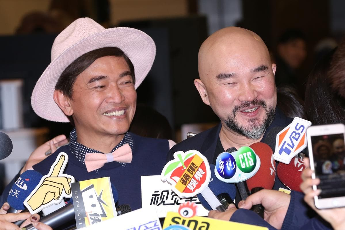 辛龍3年前曾被爆料中了大樂透1.2億,他第一時間不承認也不否認,後來才在吳宗憲陪同下改口否認。(攝影組)