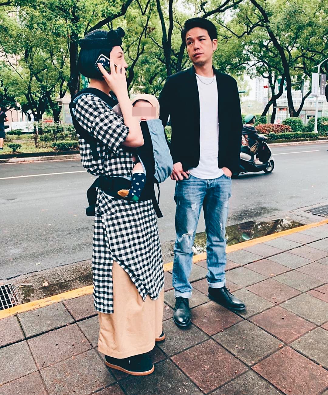 魏如萱與先生隆宸翰,因為兒子路易的出生,一點一滴學習身為父母的角色。(翻攝自魏如萱IG)