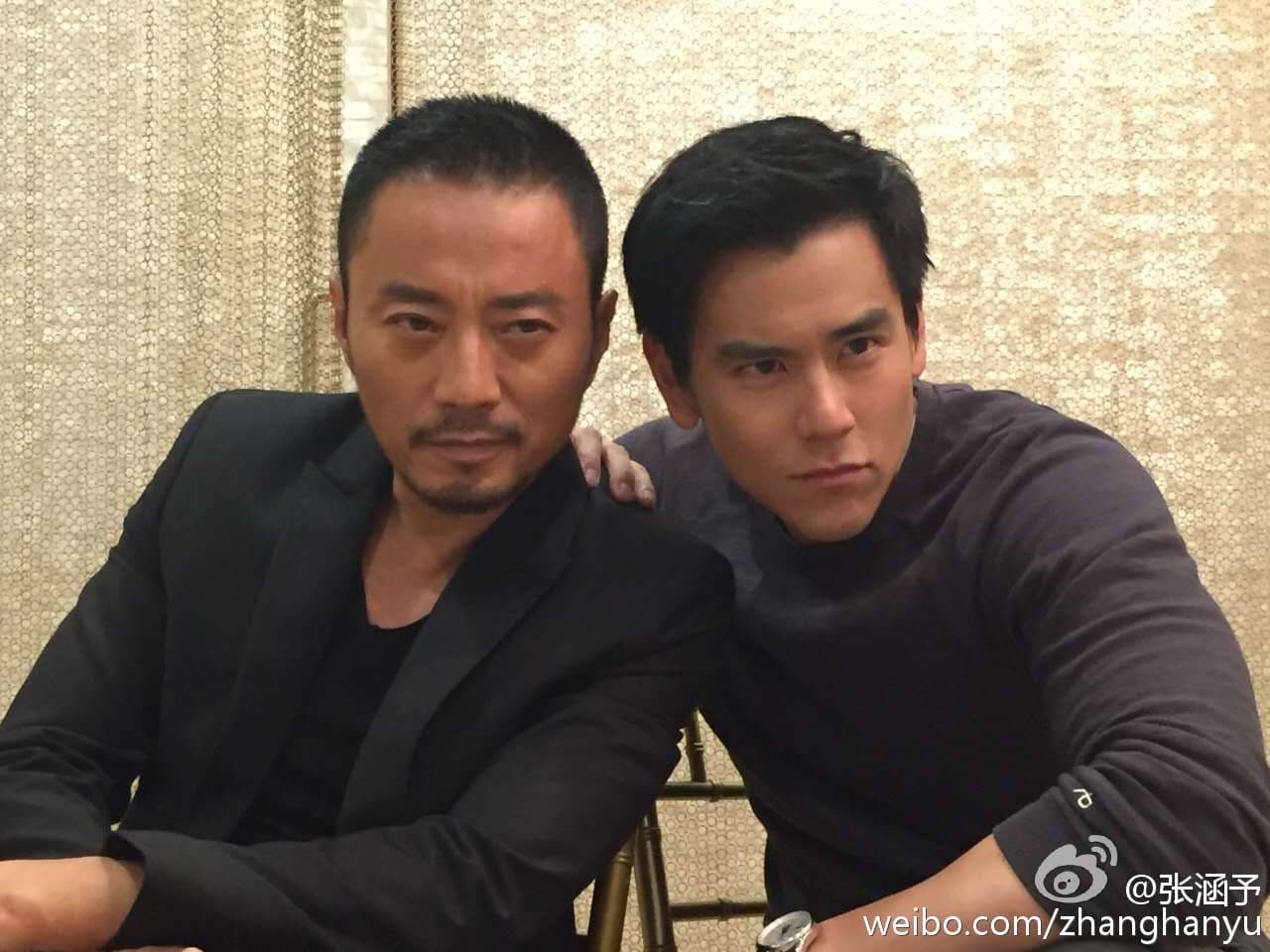 張涵予曾與彭于晏合作。(翻攝自張涵予微博)
