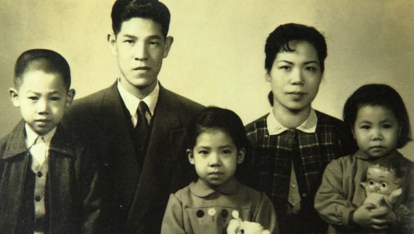 前總統李登輝與妻子曾文惠育有1子2女,二人非常重視教育,3個孩子都讀到研究所以上學歷。(李登輝基金會提供)