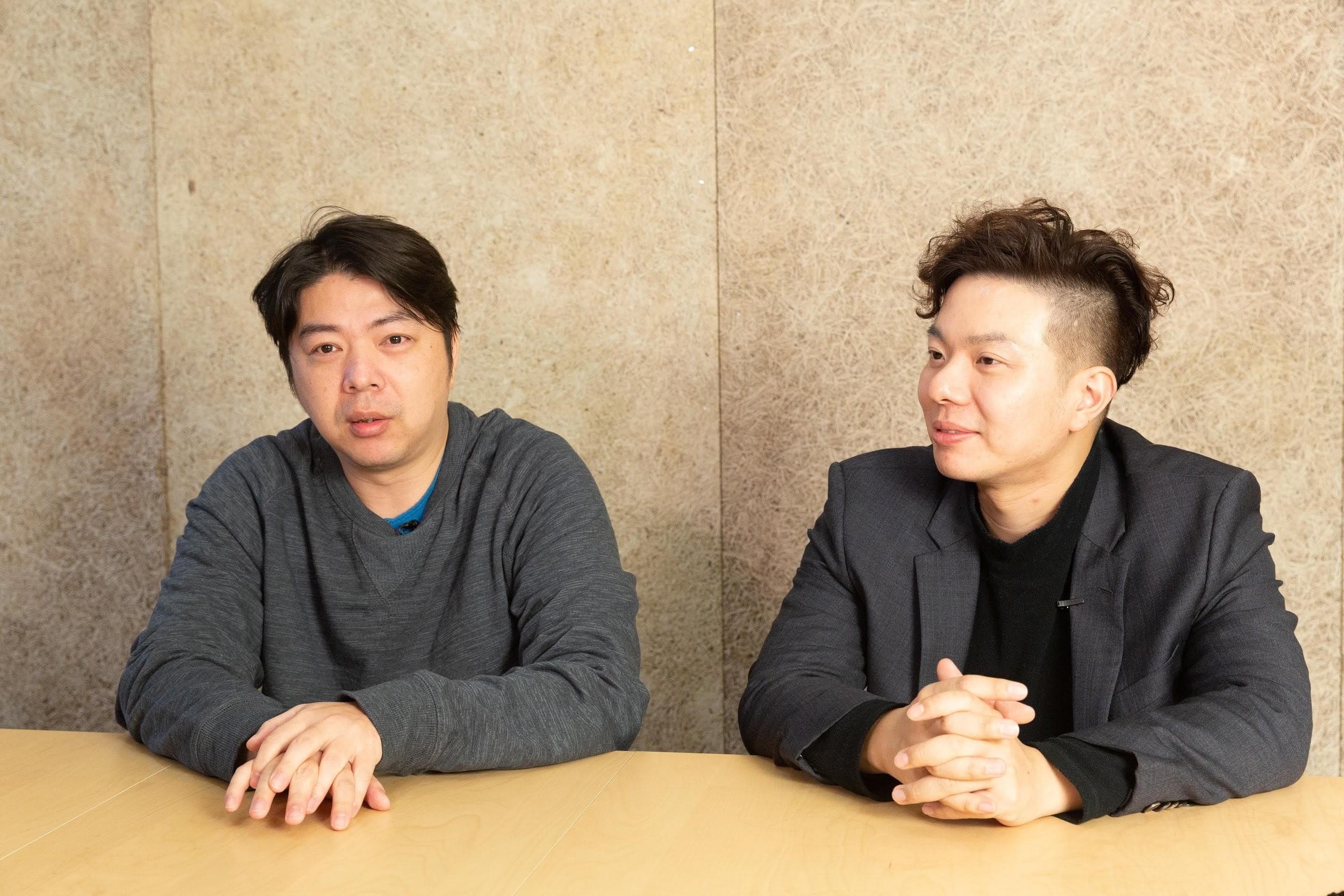 張耿銘(左)、郝柏翔認為編劇往往因滿腦子都是可怕的畫面,晚上容易疑神疑鬼。