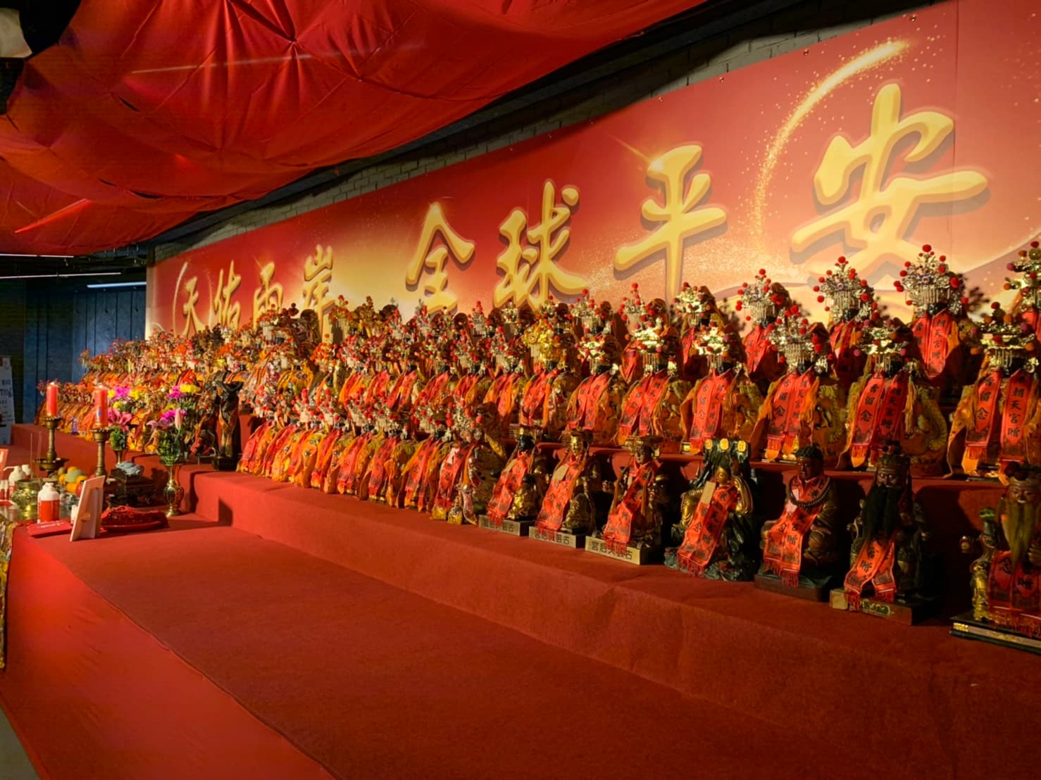 兩岸超過150間宮廟大團結，攜手抗疫共同祈福。（寰宇媽祖文化國際交流協會提供）