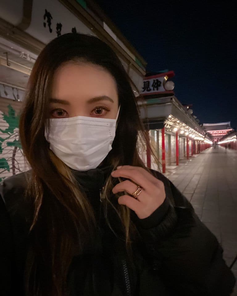 歐陽靖懷孕後一直很關心日本的疫情,最後決定下週回台灣待產,但也引起有些網民的攻擊。(翻攝自歐陽靖臉書)