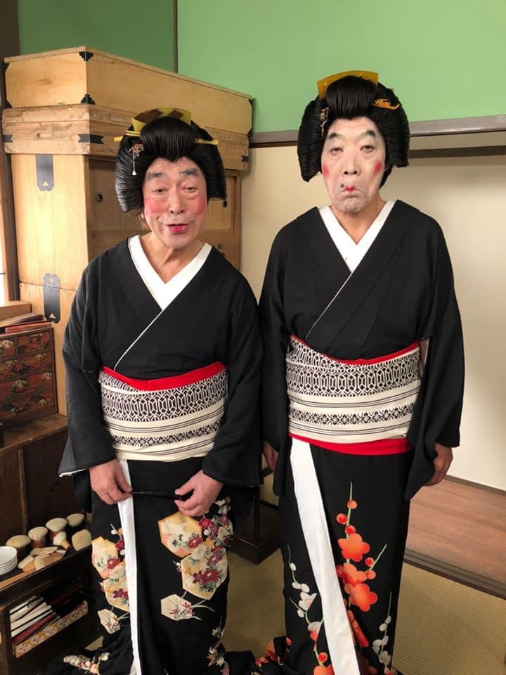 志村健(左)的搞笑方式為台灣觀眾所熟悉,甚至廣被抄襲。(翻攝自志村健臉書)