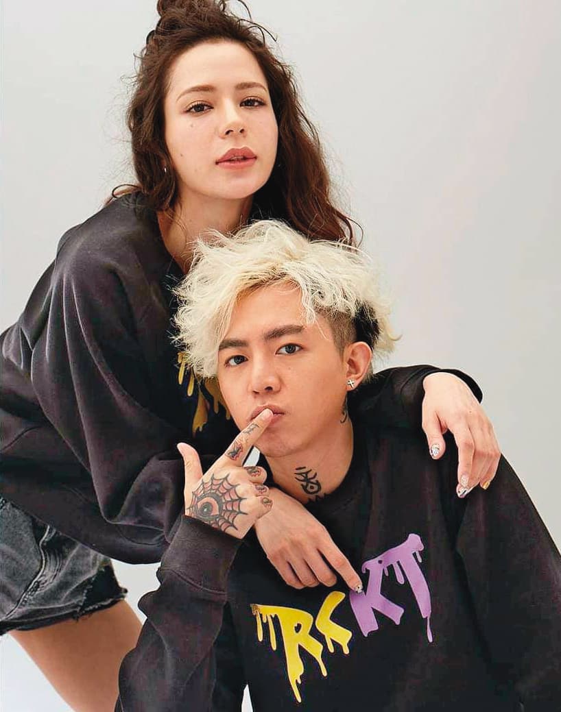 去年12月初,謝和弦(下)和老婆Keanna(上)鬧翻後,就開始上演肥皂劇。(翻攝自Keanna IG)