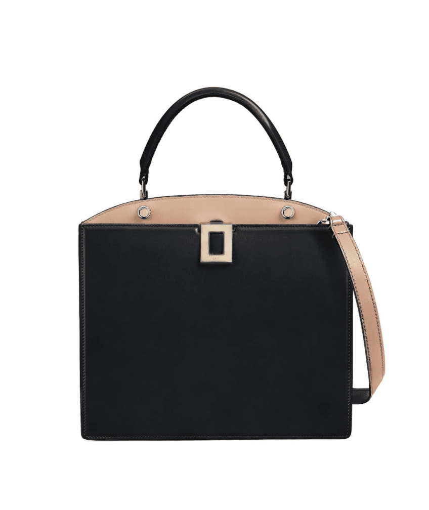 Roger Vivier So Vivier皮革拼接提包NT109,900。(迪生提供)