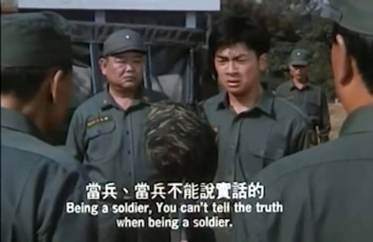 當過兵的人都知道，不能說實話。（翻攝童仲彥臉書）