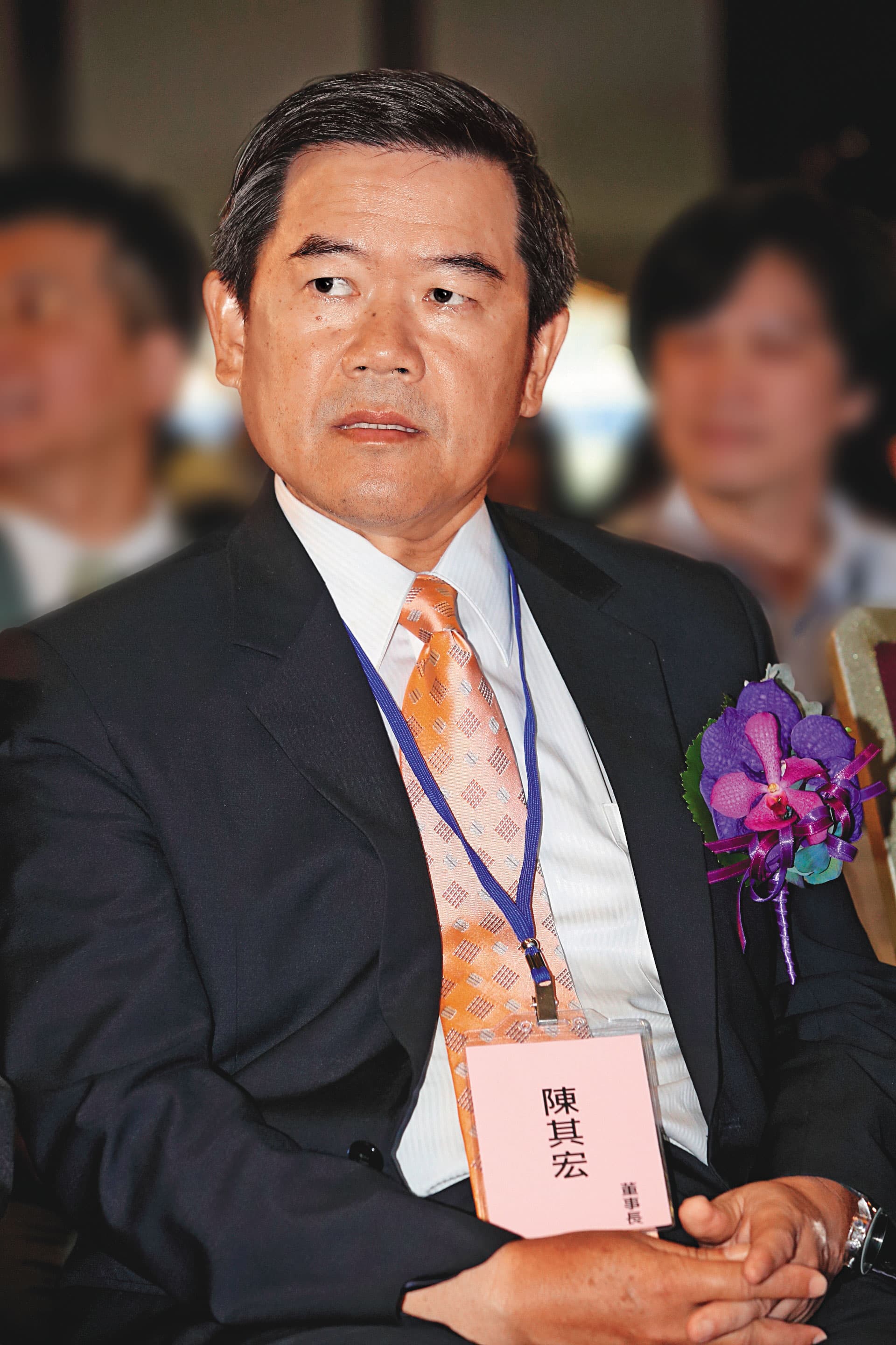 佳世達董事長陳其宏(圖)擔憂明泰持股被稀釋,和胡雪合作拉下李中旺。