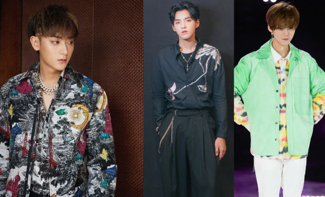 吳亦凡加入《創造營2020》，讓EXO的3子合體。（翻攝自黃子韜、吳亦凡、鹿晗微博圖片）