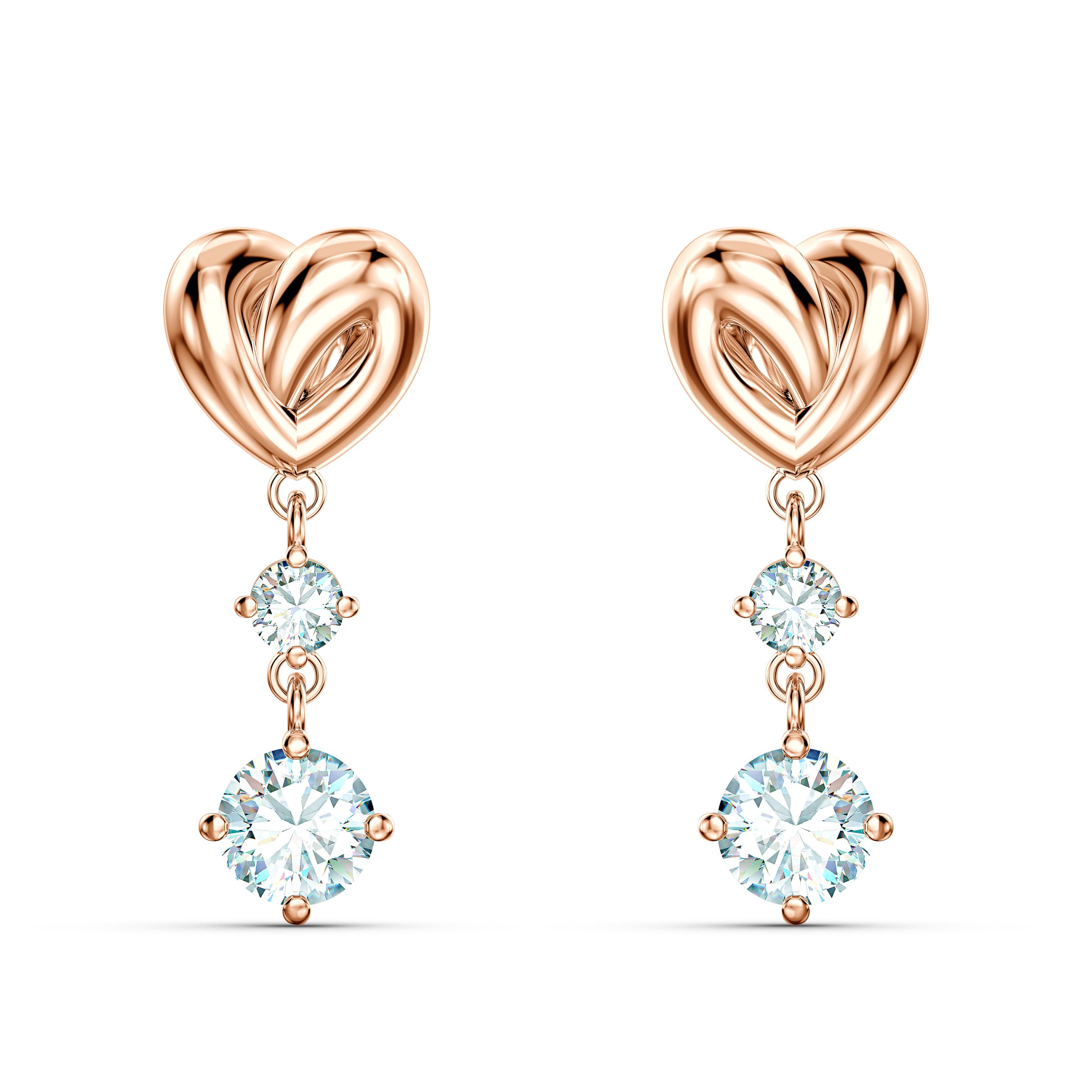 LIFELONG HEART 穿孔耳環 NT$3,990 SWAROVSKI(SWAROVSKI提供)
