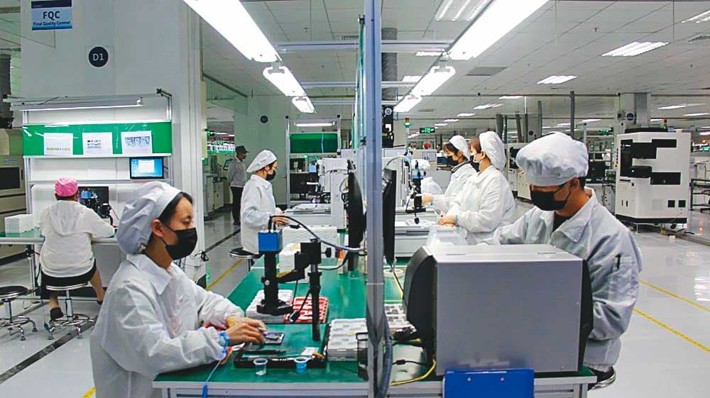 立訊除了產品線和鴻海類似,員工從老東家挖角,就連公司文化和營運模式也師承鴻海。(翻攝江西立訊智造)
