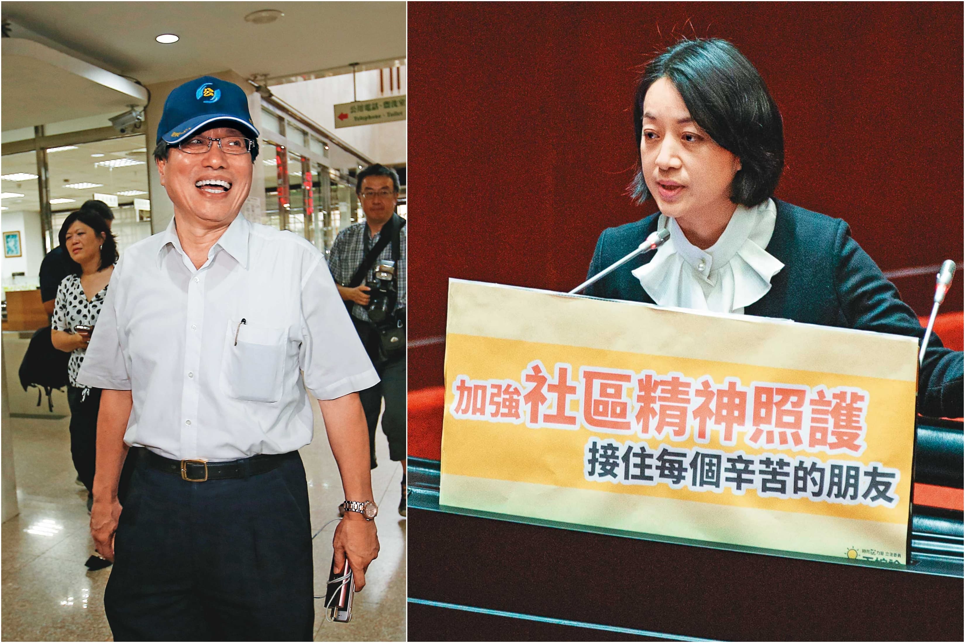 李來希(左)以冷血言論抨擊時力立委王婉諭(右),遭到朝野政黨及社會輿論譴責。