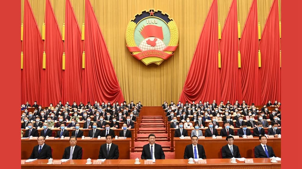 中國兩會由國家主席習近平親自出席。(翻攝中國人大官網)