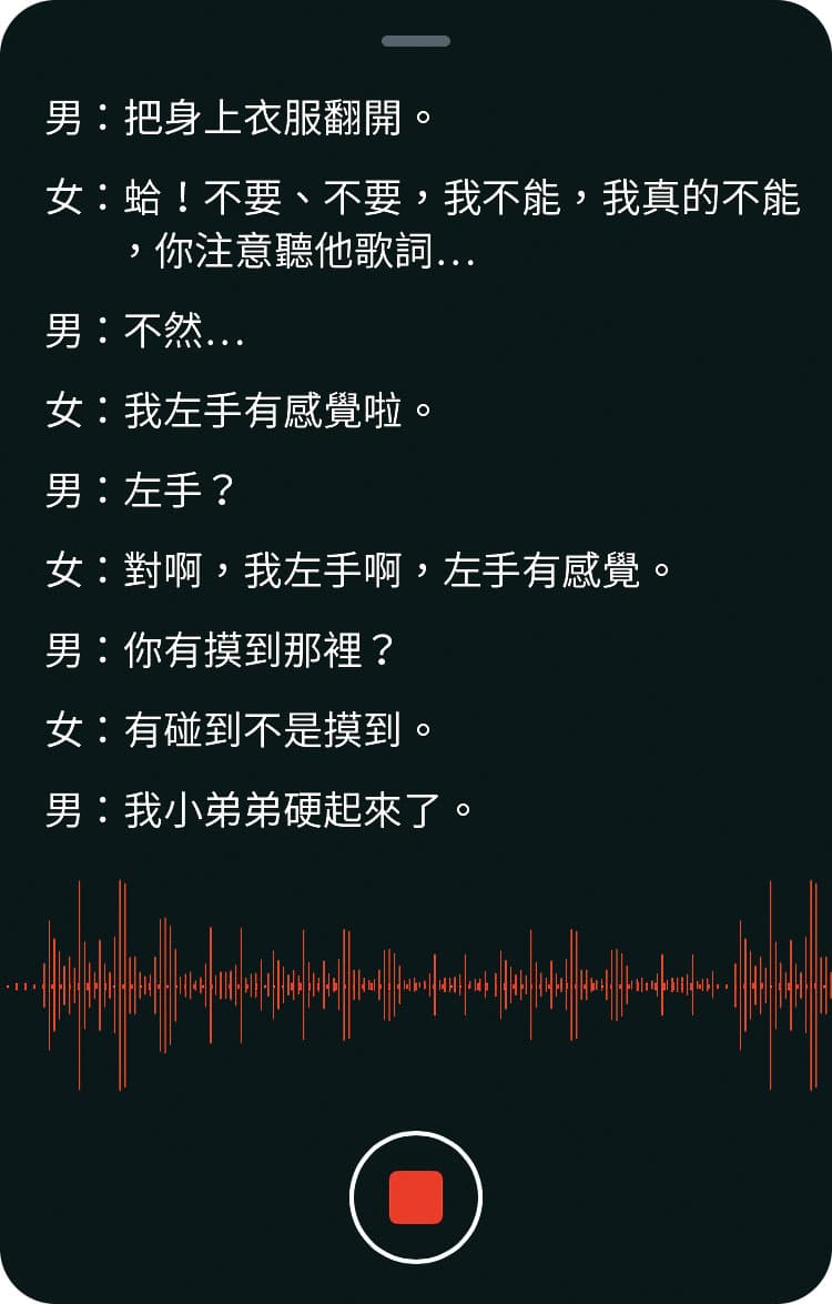 根據錄音檔以及Skype對話顯示,陳麗娜與陳世宗宛如交往中的男女,她稱遭指導教授猥褻情節,全是瞎掰杜撰。(示意圖)