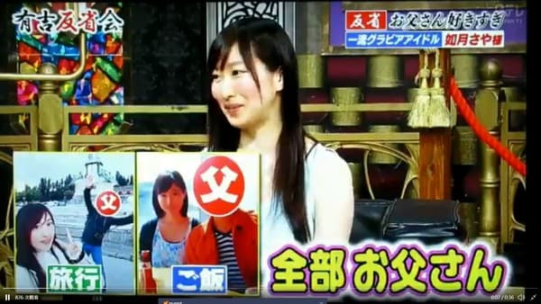 如月沙耶許多合照被誤以為是和男友合照,但其實主角全是爸爸。(翻攝自有吉反省會)