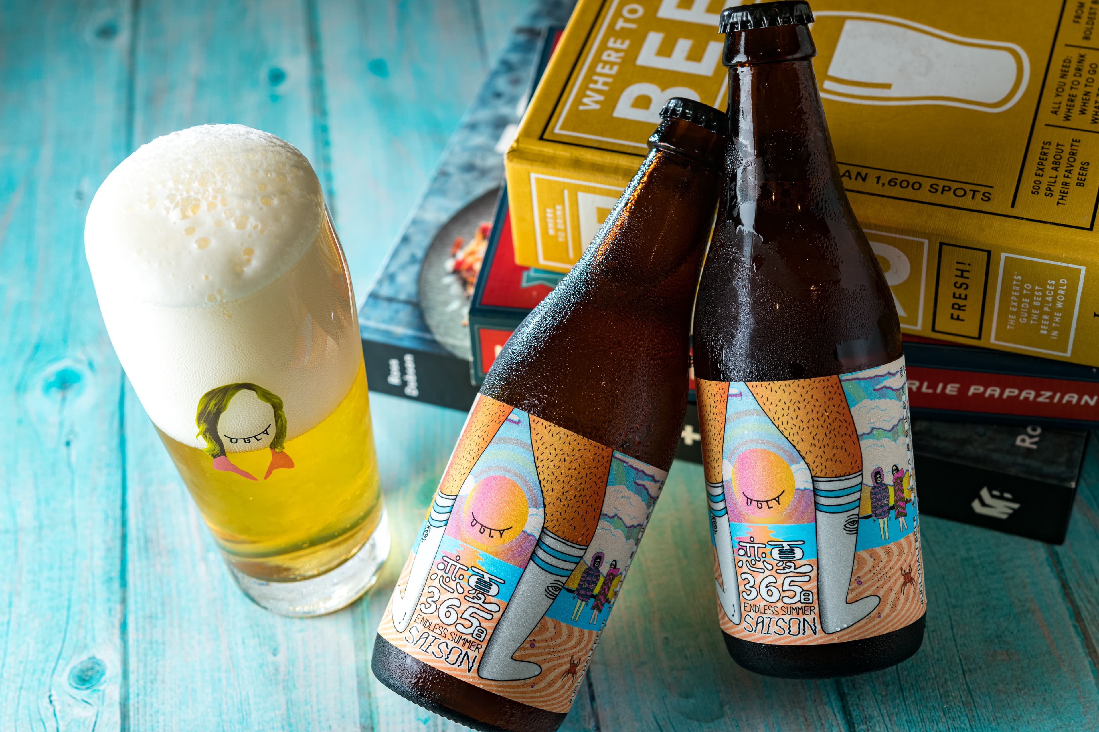 時令啤酒「戀夏365日Saison」有蜜蘋果和鳳梨香氣。(120元/瓶)