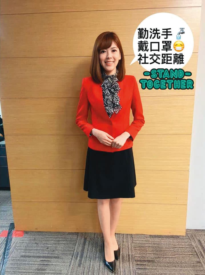 疫情期間,錢麗如在臉書宣導勤洗手、戴口罩等防疫措施。(翻攝自錢麗如臉書)