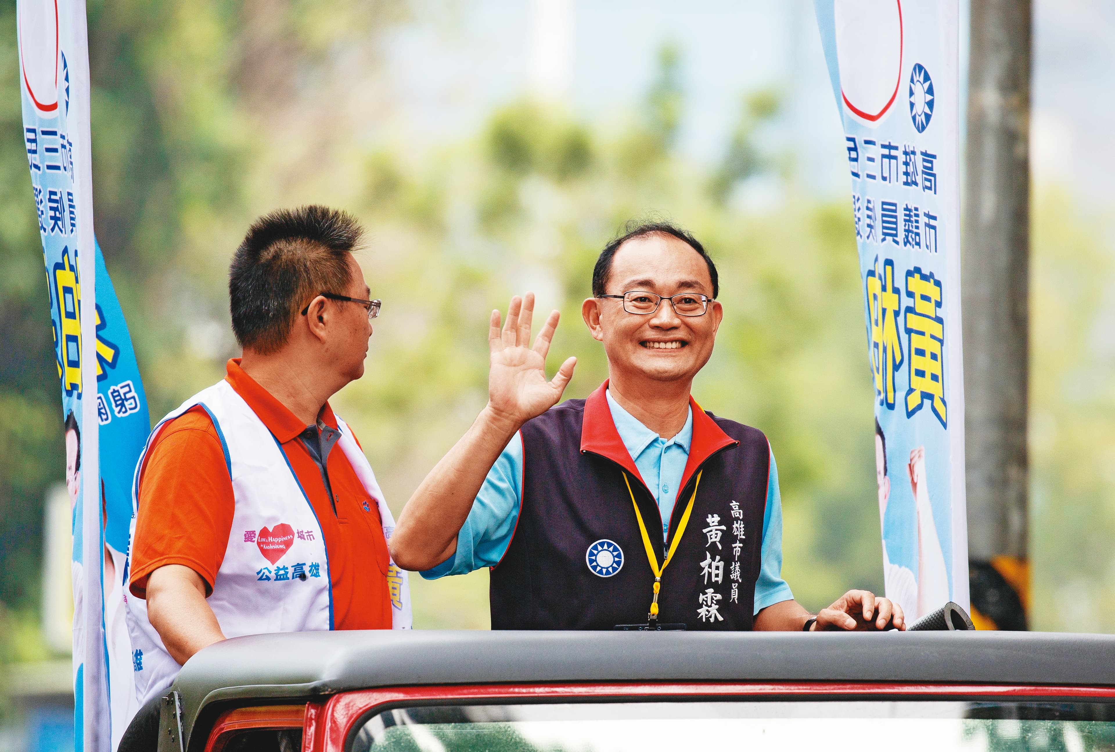 國民黨不分區立委吳怡玎、高雄市議員蔡金晏、黃柏霖(圖)都被視為可能參加補選的人選。