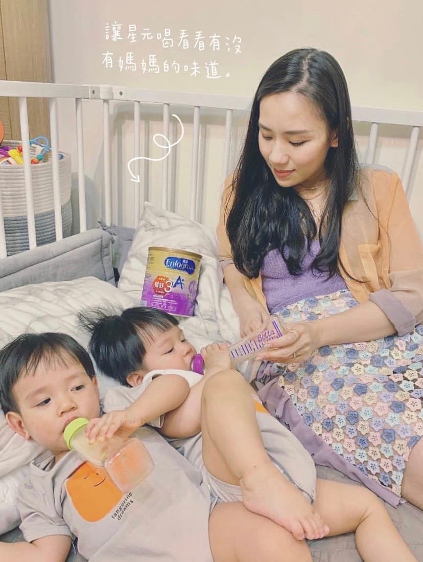 梁敏婷為自己與雙胞胎兒子努力接業配賺錢,並將攻讀研究所。(翻攝自梁敏婷IG)