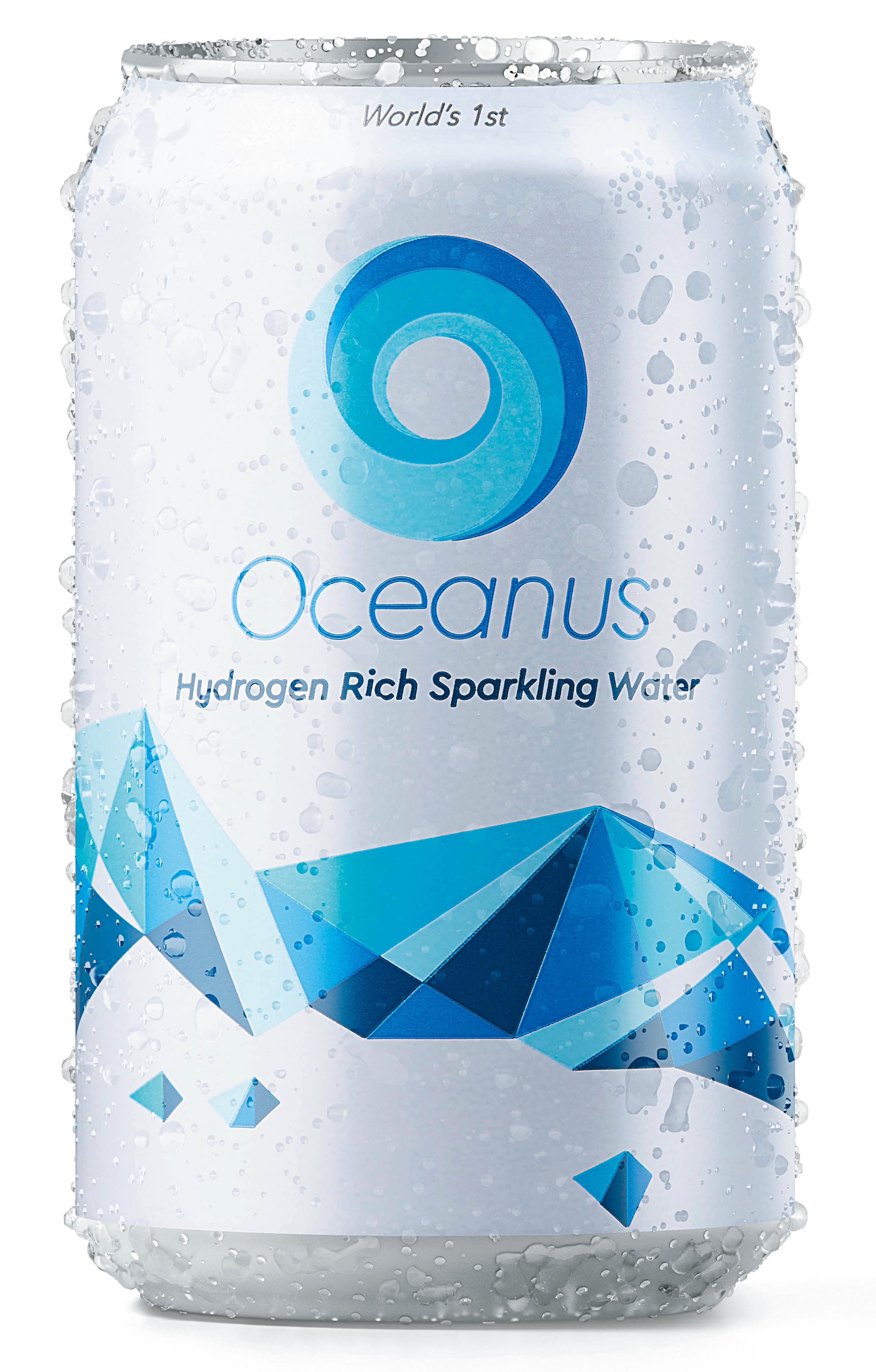 Oceanus氣泡氫水 NT$1,080╱1箱24瓶。(歐心Oceanus提供)