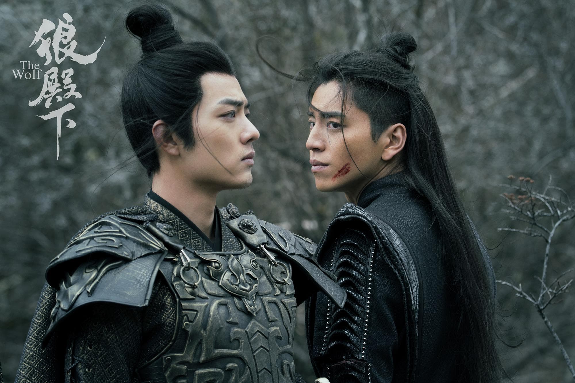 肖戰(左)與王大陸合作《狼殿下》已殺青近3年,今年到底能不能播出令粉絲關心。(網路圖片)
