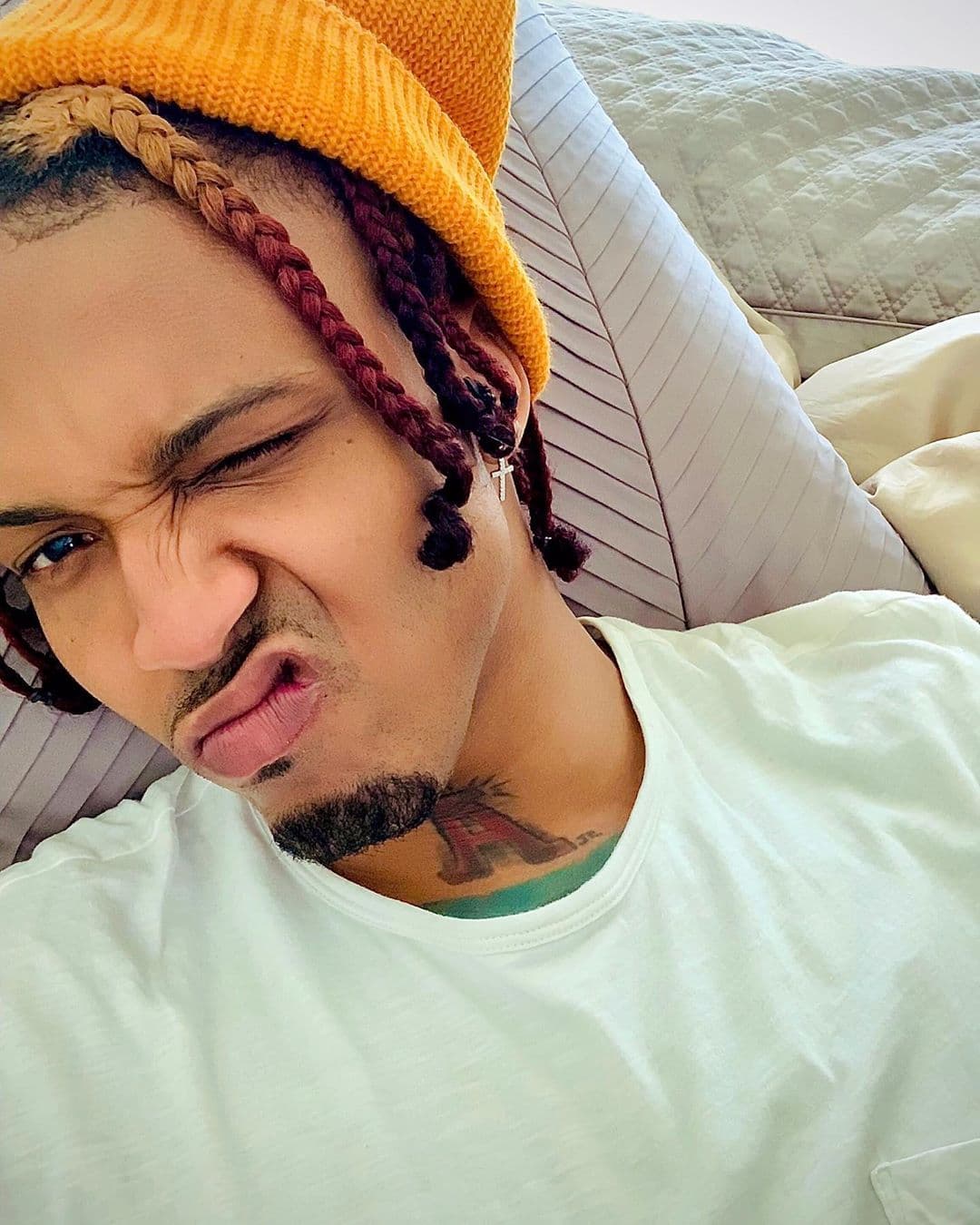 與潔達蘋姬史密斯相差21歲的歌手自爆戀情。(翻攝August Alsina Instagram)