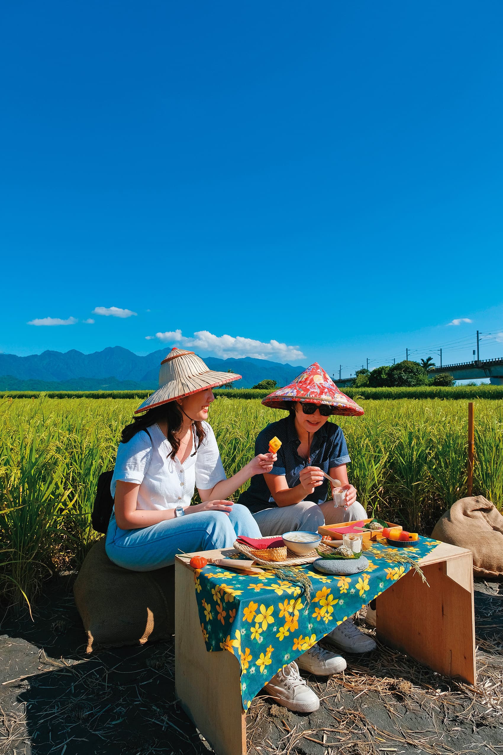 每年夏秋兩季,遊客可在玉里的稻田裡享受一頓餐桌上的部落旅行。