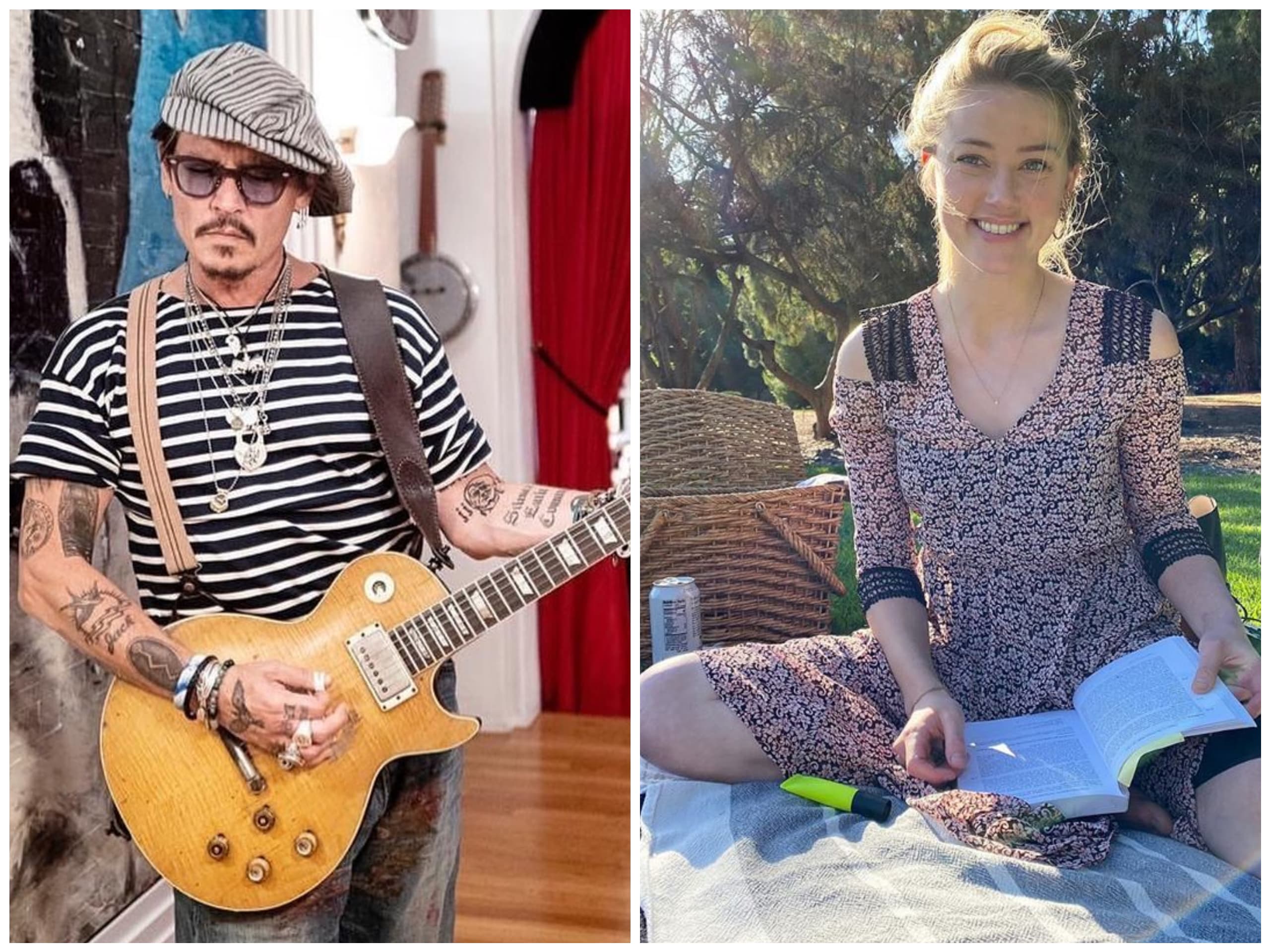 強尼戴普與安珀赫德互揭臭事,從家暴扯到屎尿屁,大明星如此不堪令人搖頭。(強尼戴普、安珀赫德IG)