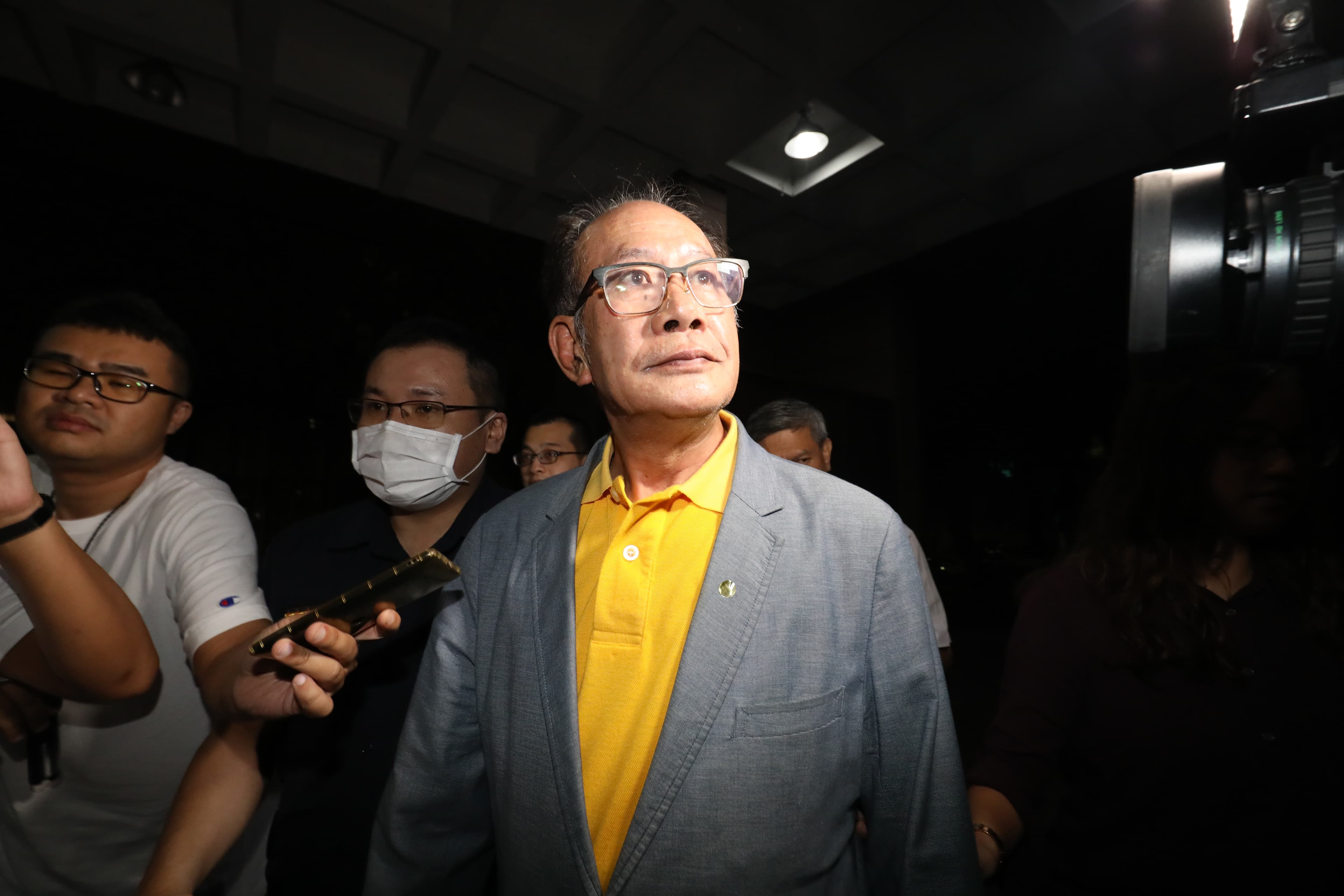 因SOGO收賄案，國民黨立委陳超明7月31日赴北檢。