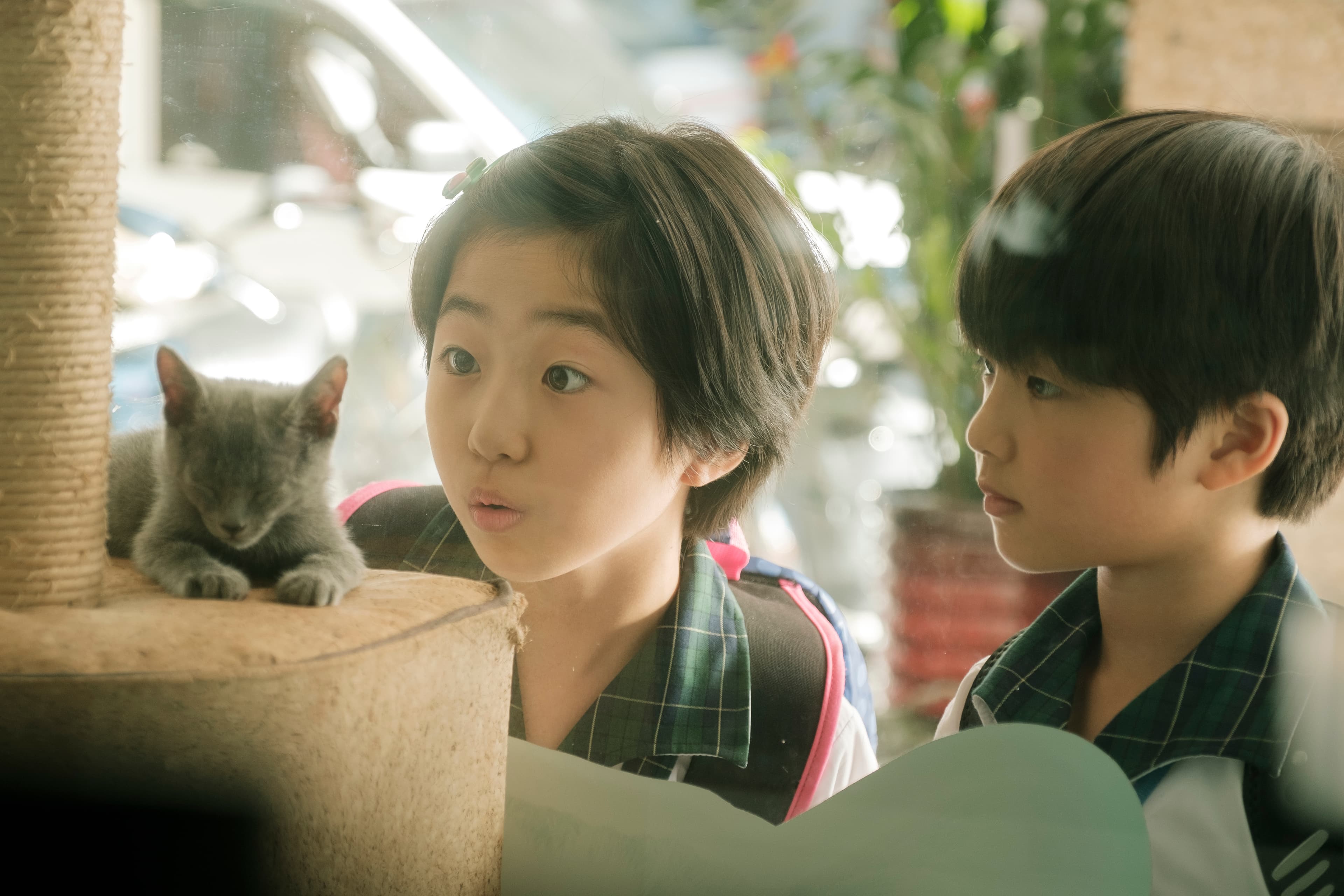 白小櫻與白潤音姐弟在《住戶公約第一條》飾演住同一棟樓的鄰居。（鏡文學提供）