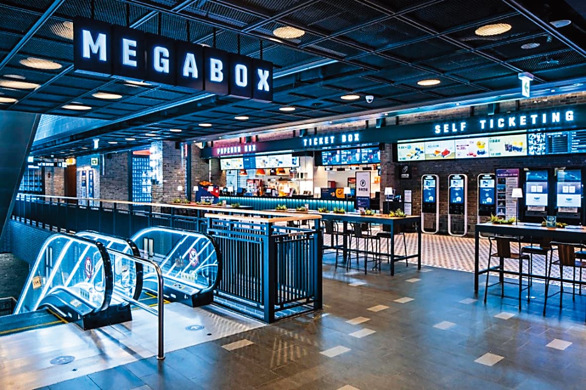 影城「MEGABOX」在韓國有超過100個據點。(翻攝自living tv)