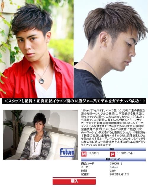 網友從影片中男子耳後黑痣特徵，指認他是髮型模特兒大野陽，還起底他曾拍過G片。（網路圖片）
