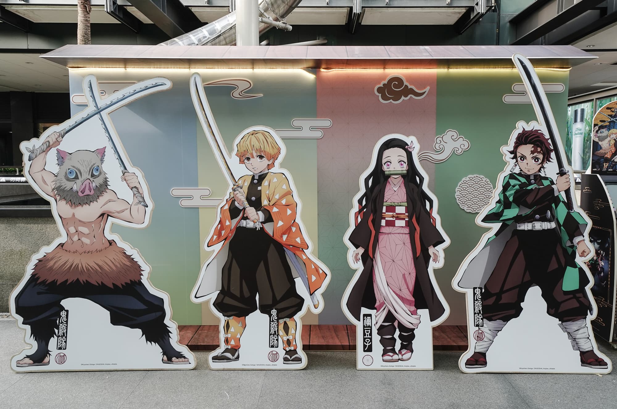 快閃店有4大主角的拍照打卡牆。(業者提供)