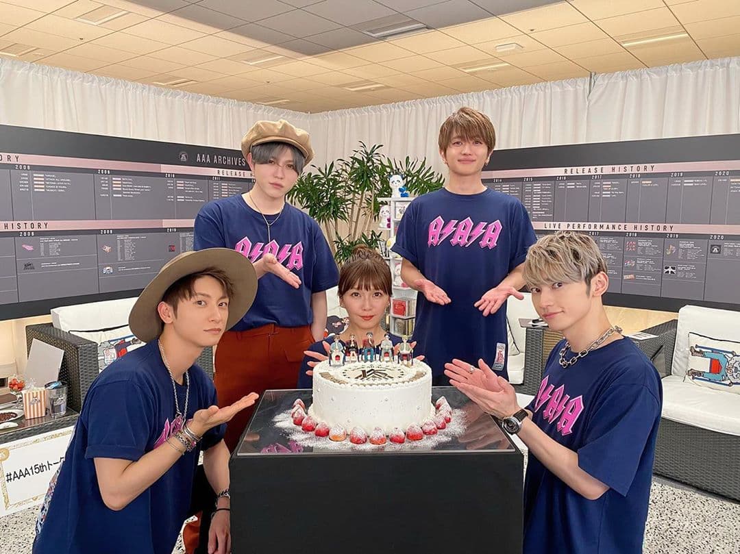 AAA日前慶祝出道15週年。(翻攝SKY-HI IG)