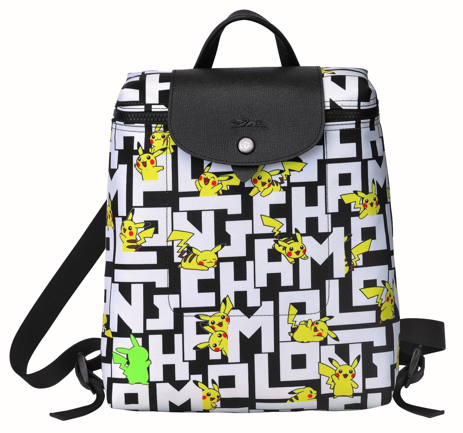 Longchamp x Pokémon聯名系列Le Pliage尼龍後揹包。$7,700(Longchamp提供)