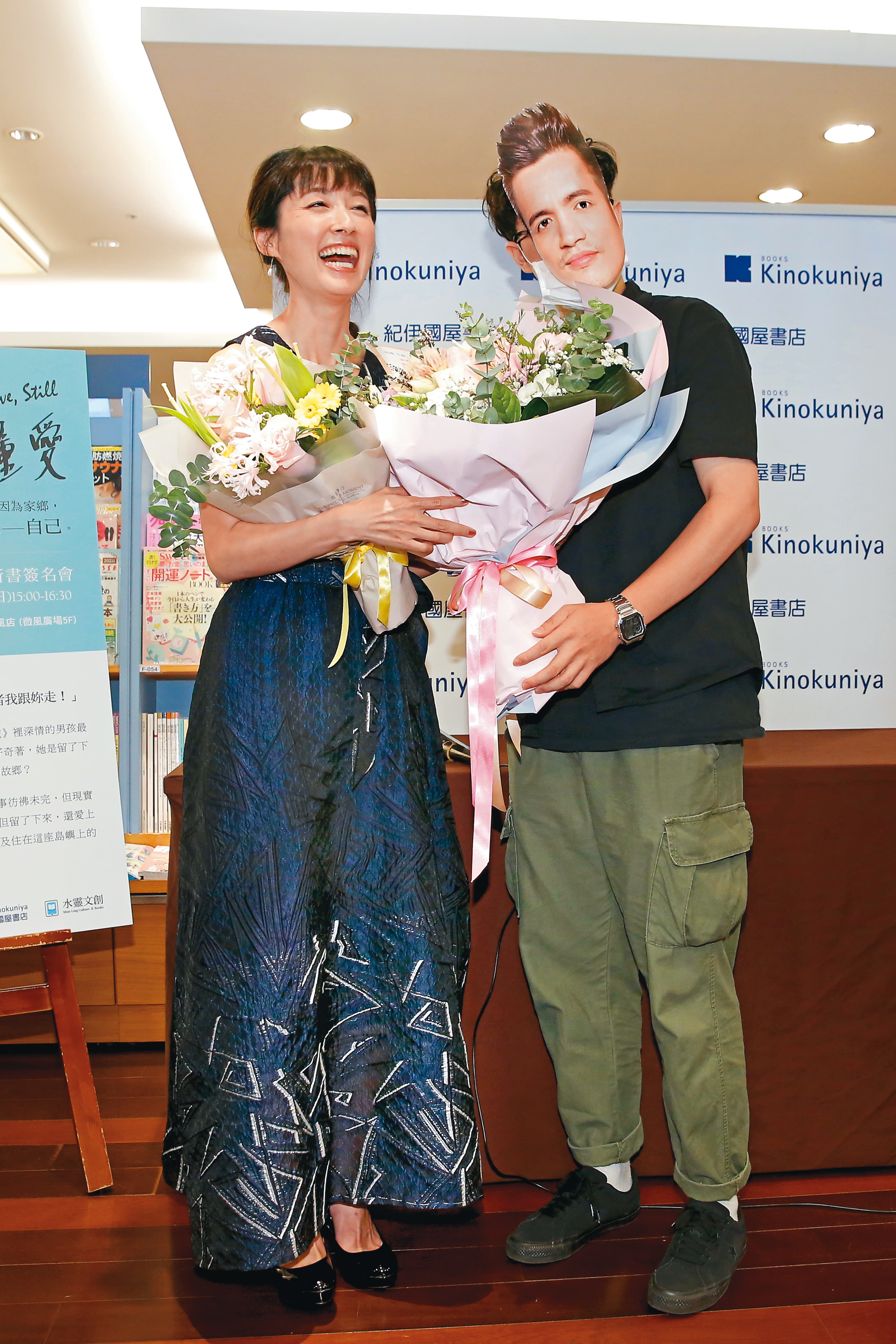 日前田中千繪舉辦新書《四十,仍懂愛》簽名分享會,主辦單位安排小鮮肉假扮范逸臣製造話題。