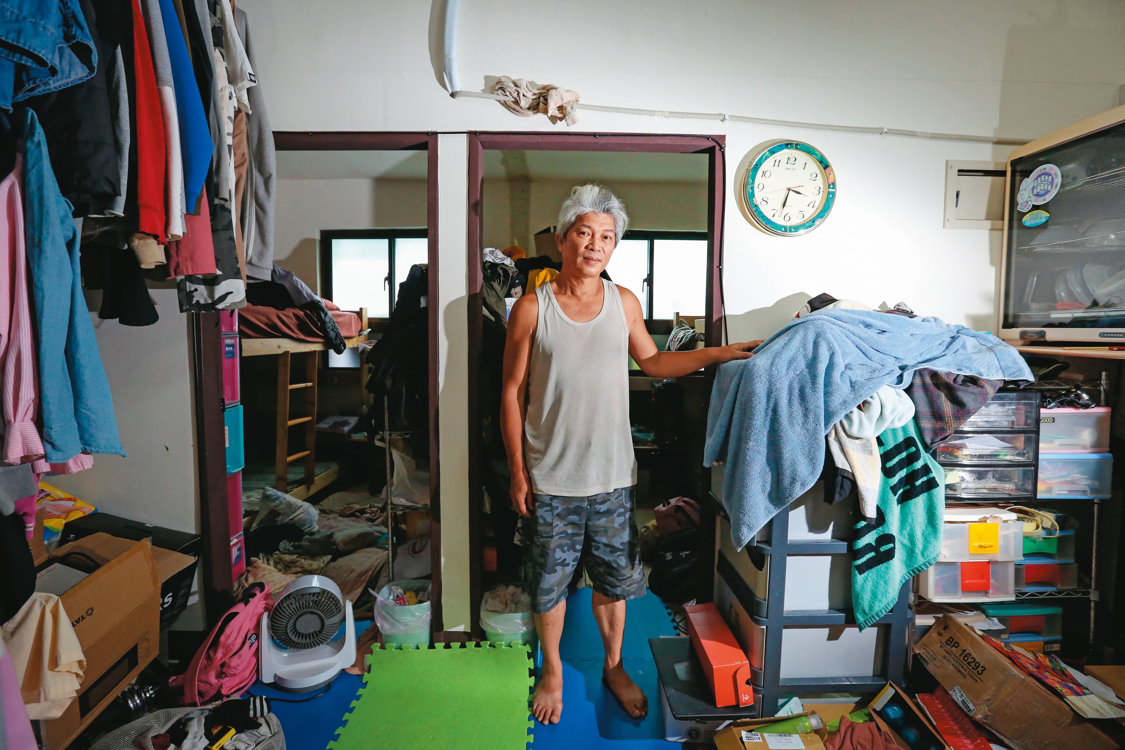 一家六口借住在安康平宅,雖然空間不足,但對田舜華來說,幸好有這個地方,小孩才能順利長大。