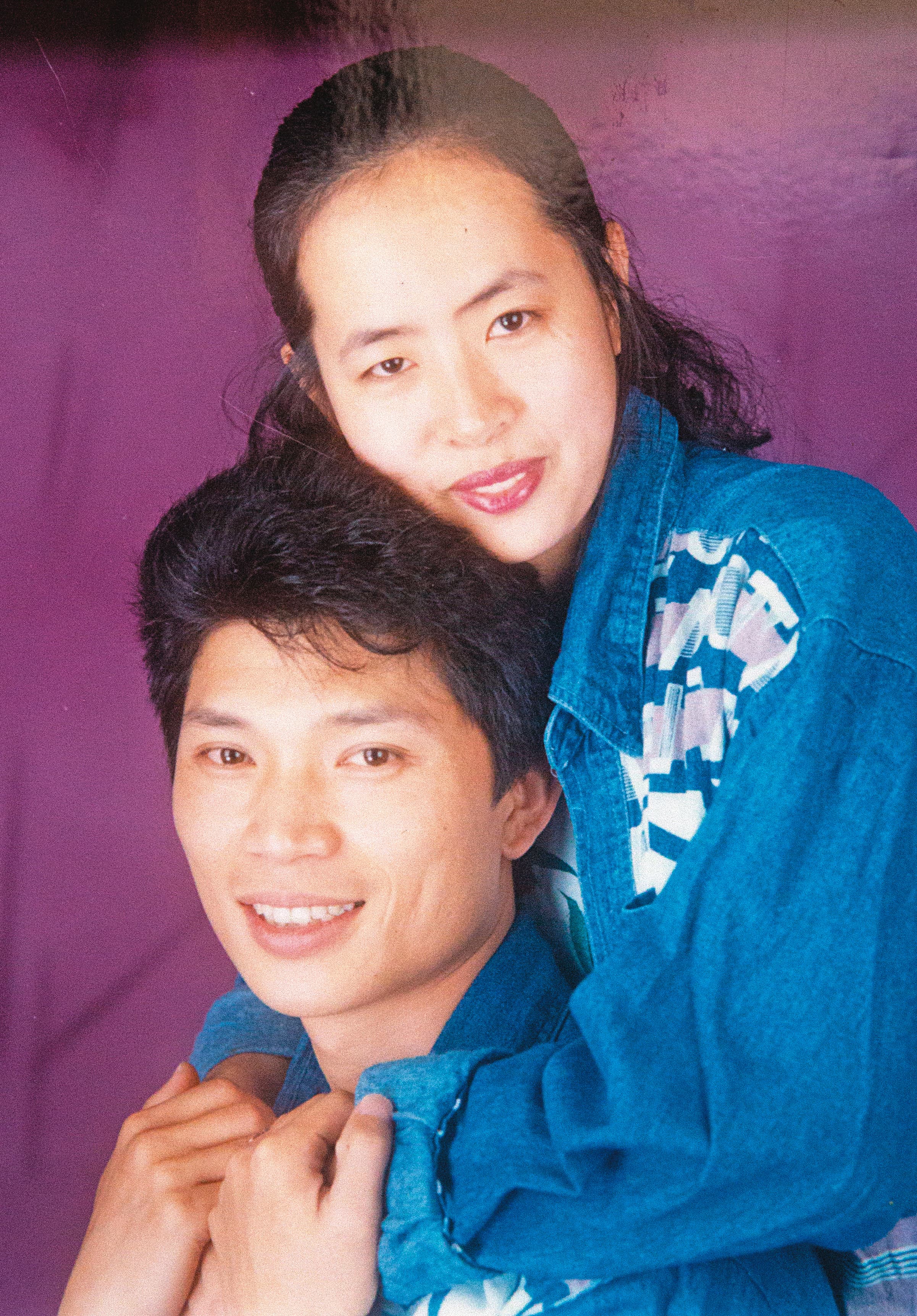 田舜華與太太的結婚照。(田舜華提供)