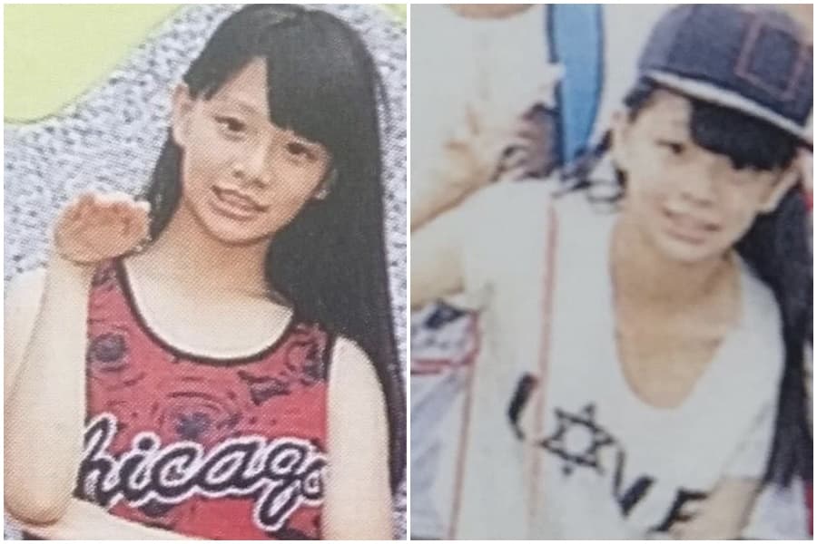 青青小時候的照片被挖出,青澀模樣與現在判若兩人。(翻攝自批踢踢)