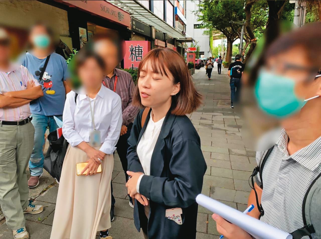 林穎孟(右)遭控領完出席費後,就跑去會勘或消失不見,根本沒開會。