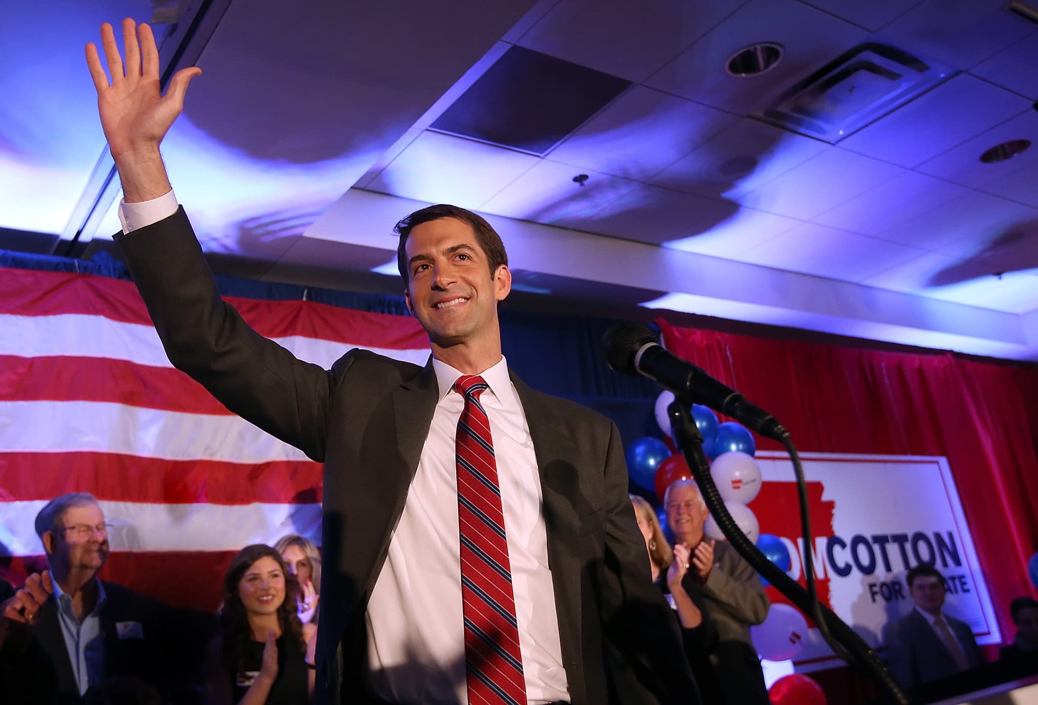 力挺台灣加入WHO的議員柯頓順利連任。(翻攝自Tom Cotton臉書)