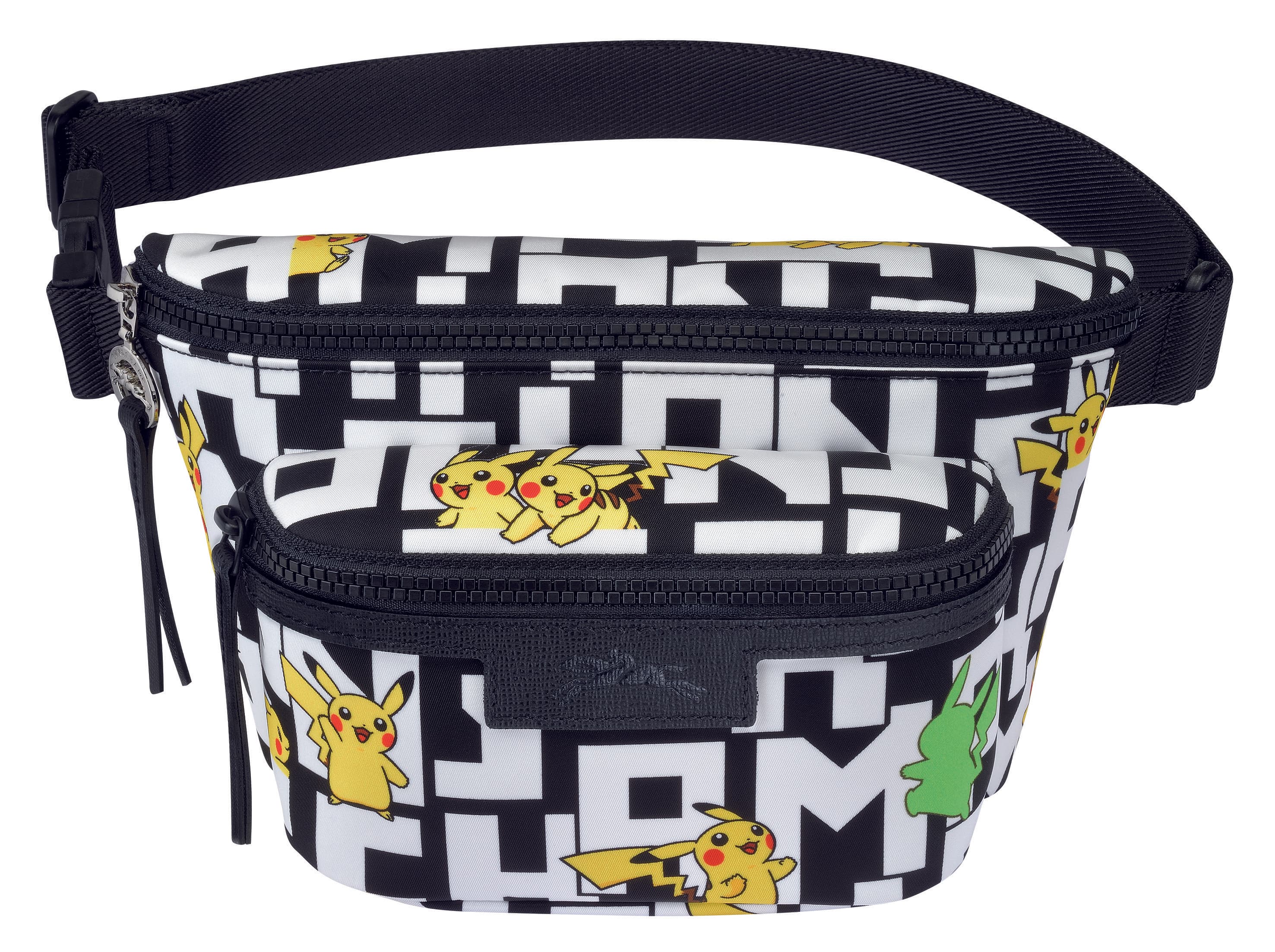 LONGCHAMP x Pokémon聯名系列Le Pliage尼龍腰包。NT$9,900(LONGCHAMP提供)