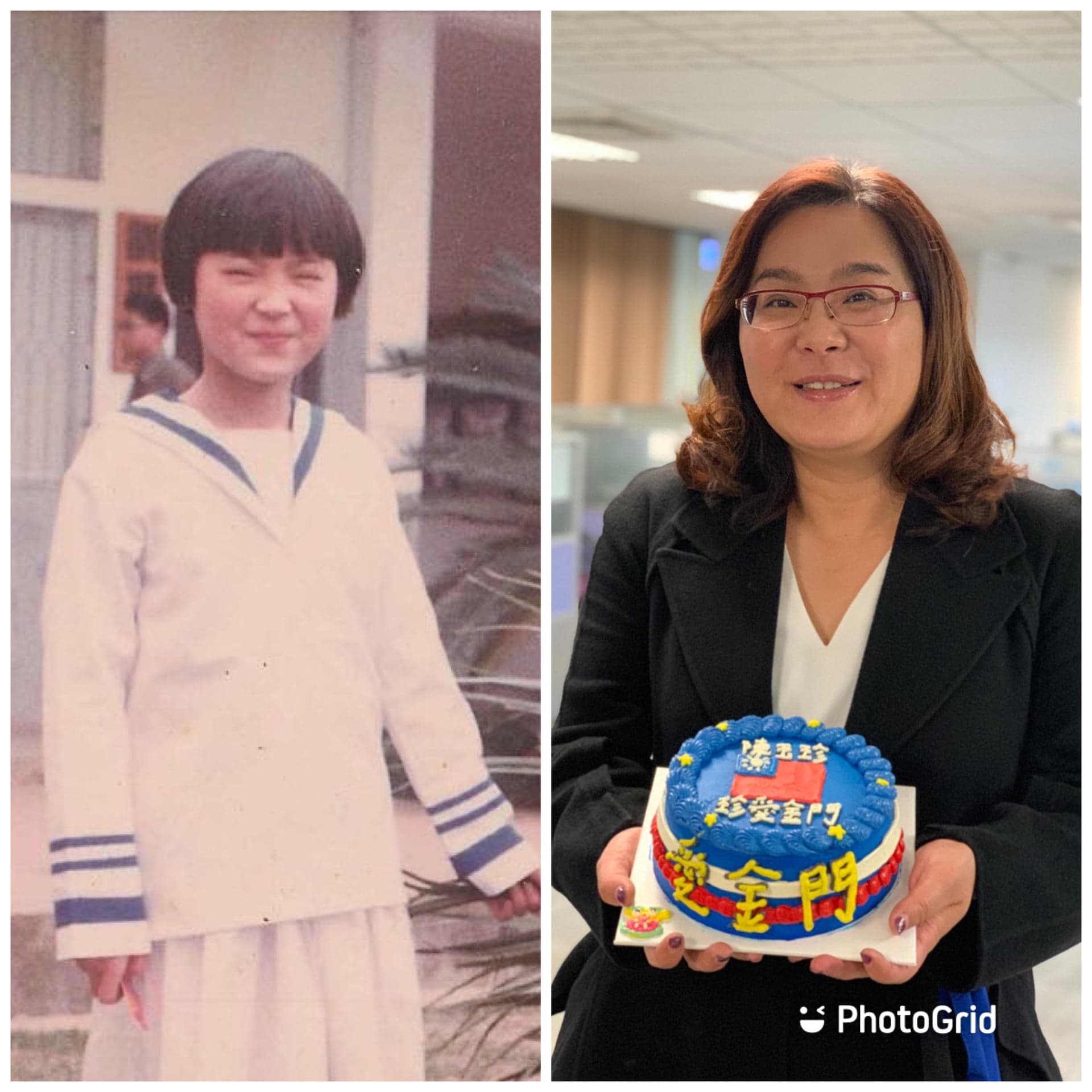 國民黨立委陳玉珍今日也跟上流行,貼出37年前的嫩照,網友大讚「甜姐兒」。(翻攝自陳玉珍臉書)