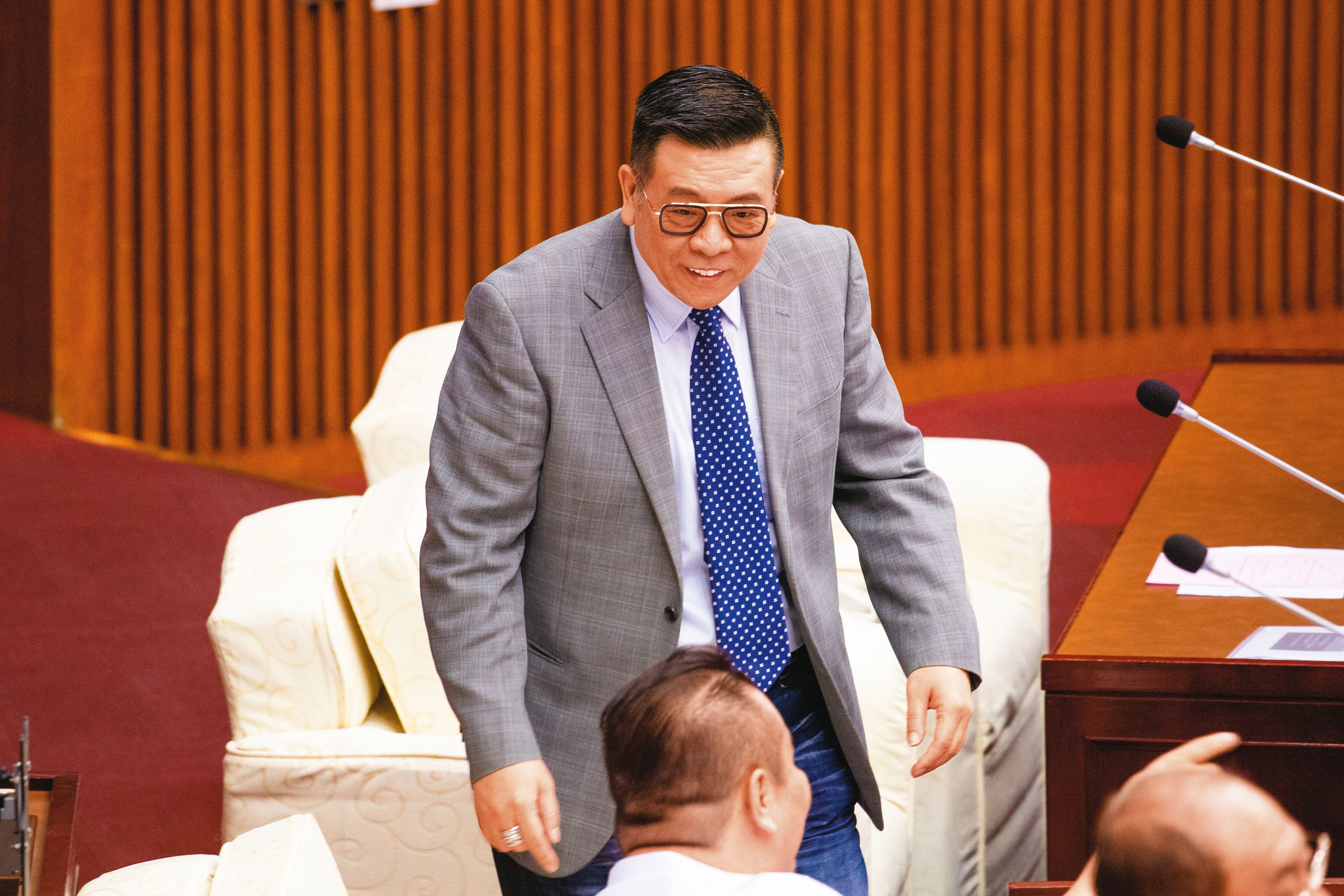 與蔣萬安立委選區重疊的副議長葉林傳(圖),有意更上層樓爭取下屆議長選舉。